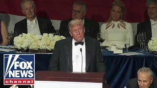 Donald Trump delivers remarks at the Al Smith dinner [upl. by Iniretake]