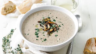 Homemade Cream of Mushroom Soup Recipe [upl. by Monroy458]