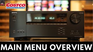 Onkyo TXNR6050 Main Menu Overview [upl. by Cordova]