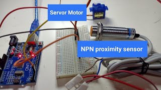 How to control Servo motor with proximity sensor with Arduino Uno [upl. by Cornall281]