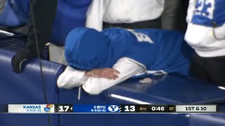 Kansas UPSETS 6 BYU  2024 College Football [upl. by Ainnat500]