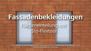 Fassadenbekleidungen – Flächeneinteilung mit dem StoFlextool [upl. by Xirtaeb]