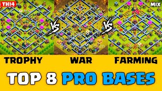 New Best TH14 TrophyWarFarming Base 2023  Anti Everything  Th14 Unique Base 2023  SuperClash [upl. by Joseito870]