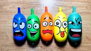 Making GLOSSY Slime with Funny Balloons  Satisfying Slime video [upl. by Marrin]