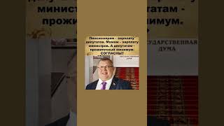 Пенсионерам  зарплату депутатов а депутатам  прожиточный минимум Хорошее решение [upl. by Rebma320]