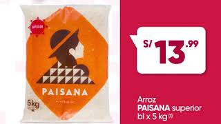 ¡Disfruta esta Navidad Compra Arroz PAISANA superior bl x 5 kg a S 1399 en plazaVea [upl. by Rechaba477]