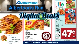 Albertsons Shopping  Digital Deals Jan 12th19th  Couponing Albertsons  Vons  Safeway Stores [upl. by Radek]