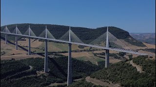 Millau Viaduct Worlds Tallest Bridge Southern France By Drone 2023 [upl. by Yekcir]