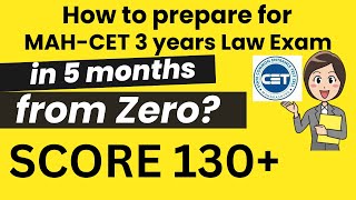 MH CET Law 2025 3 years preparation in 5 monthsMH LAW CET Study MaterialMHCET 3 year LLB Strategy [upl. by Vaish]