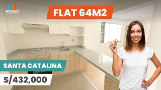 FLAT con ENTREGA INMEDIATA en VENTA🔑  64M2 en SANTA CATALINA🌳  2 dorms 2 baños [upl. by Adnawyt]