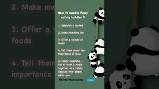 How to handle fussy eating toddler  parentingideas educationalreels parentaltips tipsformoms [upl. by Bailar]