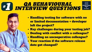 Software Testing Behavioral Interview Questions and Answers  Part 1 [upl. by Frazier]