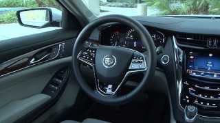 2014 Cadillac CTS  Interior Review  AutoMotoTV [upl. by Aihsenod]