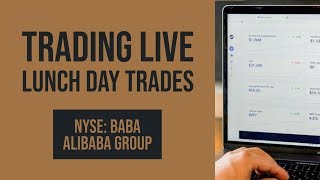 Lunch Day Trades  BABA Midday Price Action [upl. by Yde]