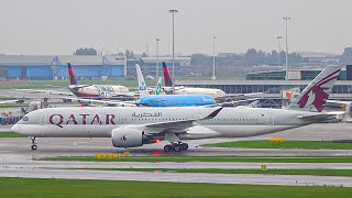 25 LOUD PLANES TAKING OFF amp LANDING  2xB747 A350 A300  Amsterdam Schiphol Airport PlaneSpotting [upl. by Amliv]