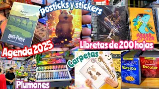 Papelería Africa 😱 Papeleria ECONÓMICA para el Regreso a Clases 😍 AGENDAS 2025  Libretas Stickers [upl. by Enitsuga]