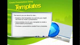 Powerpoint 2010  Create Presentations Using Templates  Microsoft Office 2010 Training [upl. by Chaddie24]