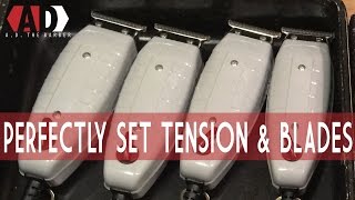 Perfectly Adjust Your Andis TOutliner Tension and Blades  How to AD the Barber [upl. by Ahsetal809]