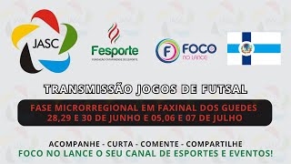 FAXINAL DOS GUEDES X SÃO DOMINGOS  DIA 30062024  FUTSAL AO VIVO [upl. by Baerl]