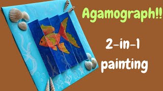 AGAMOGRAPH 2in1 painting 😃 Fun Art Activity [upl. by Candice]