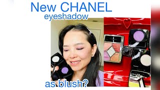 New Chanel Ombré Essentielle eyeshadow as BLUSH Purple Obession  Summer 2024 Makeup 💄 [upl. by Gurevich]