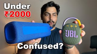 JBL Clip 4 vs Mi Portable Bluetooth Speaker 16W  Best Speaker Under 2000 [upl. by Newlin]