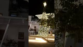 Zouhouri square in Larnaka Cyprus at night [upl. by Aicilyt]