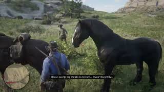 RDR2 Helping NPCs Dinosaur Fossil hunting and other gameplay [upl. by Edgell]