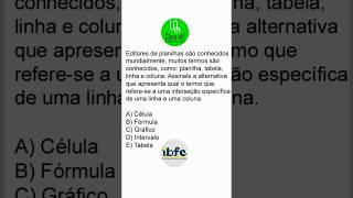 Questões de informática ibfc correios2024 [upl. by Sabah380]