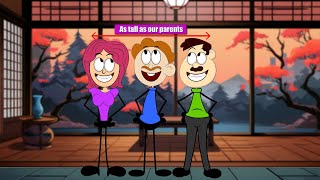 How Tall can we Grow  more videos  aumsum kids cartoon science [upl. by Chace327]