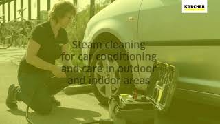 How to use the steam cleaner SG 4 2 in workshops and car cleaning [upl. by Gwyneth]