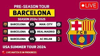 FC BARCELONA PRESEASON TOUR 202425 SCHEDULE  FC BARCELONA LALIGA FIXTURES 202425 [upl. by Yancey819]