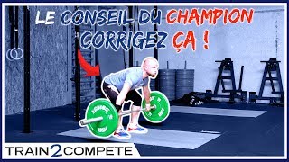 LA PLUS GROSSE ERREUR DES CROSSFITEURS EN HALTÉROPHILIE  Avec Kevin Caesemaeker [upl. by Cleavland611]