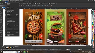 How to Create Fast Food Stand Banner Design Using Smart Techniques  Graphic Designing  Ahsan Sabri [upl. by Demitria]