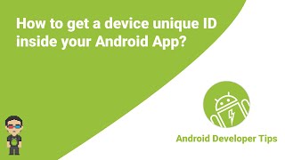 How to get a device unique ID inside your Android App [upl. by Aokek540]