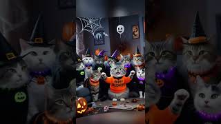 The cat and his friends celebrated Halloween [upl. by Galasyn]