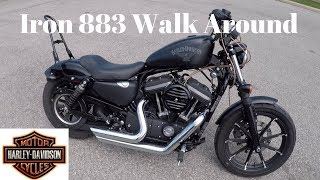 Sportster Iron 883 Bobber Walk Around [upl. by Norred435]