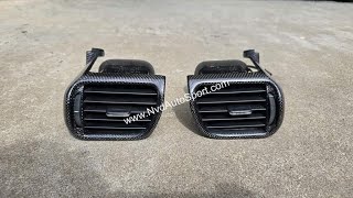 Porsche 997 Carbon fiber side ac vents from NVD Autosport [upl. by Kerge]