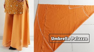 Umbrella Palazzo Cutting and Stitching in Easy Way  Circular Palazzo Cutting and Stitching Tips [upl. by Crooks]