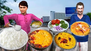 Tadka Kadhi Chawal Famous Kadhi Chawal Street Food Hindi Kahani Hindi Moral Stories New Comedy Video [upl. by Hurleigh]