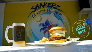 Shakerz South Beach Bar and GrillLocal Eats Along The Beach [upl. by Anrol885]