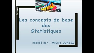 Les concepts de base de la statistique descriptive [upl. by Burleigh988]