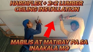 PAANO MAG KISAME  ceiling installation  paano mag kisame ng hardiflex  ceiling guide and tips [upl. by Doug]