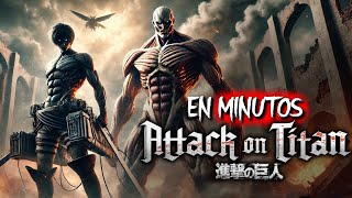 SHINGEKI NO KYOJIN Attack On Titan Toda la Serie EN MINUTOS [upl. by Tonl]