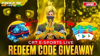 Free Fire LIVE Diamonds Giveaway 🤑🥶  FF LIVE REDEEM CODE GIVEAWAY FF [upl. by Arej]