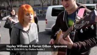 Hayley Williams singing Ignorance with Florian Gilbon [upl. by Newo]