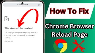 How To Fix This Site cant be reached error Google Chrome website not opening Fixgooglechrome [upl. by Lecroy]