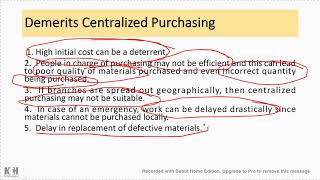 EIAEUnit32 Differences between Centralised and Decentralised purchasing [upl. by Ilohcin]