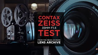 Lens Test Contax Zeiss 35mm f14 – Vintage Full Frame Lens – MediaDivisionLensArchive [upl. by Colb]