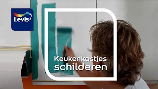 Keukenkastjes van melamine schilderen tips amp tricks  Levis letscolour [upl. by Aicarg]